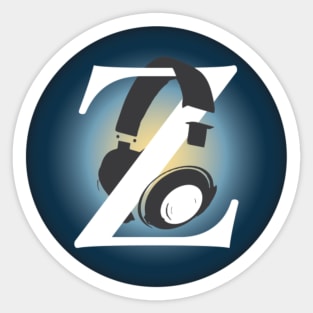 Zebulon Podcasts Logo Circle Design Sticker